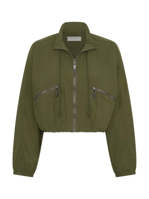 ONE TEASPOON Drift Cropped Bubble Hem Jacket - Khaki
