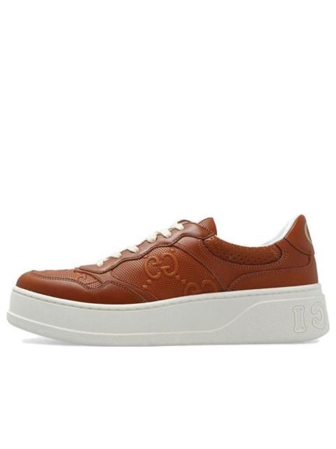 (WMNS) Gucci Chunky B GG Sneakers 'Brown White' 670408-AABBV-2742