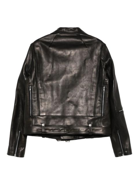 Rick Owens Rick Owens Belted Zip-fastening Leather Jacket