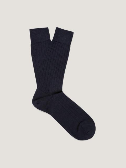 Sunspel Merino Wool Ribbed Socks