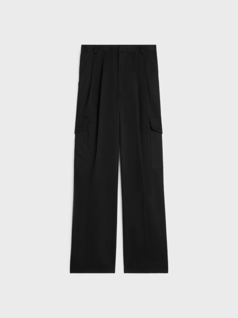 CELINE MONTAUK CARGO PANTS IN cotton twill