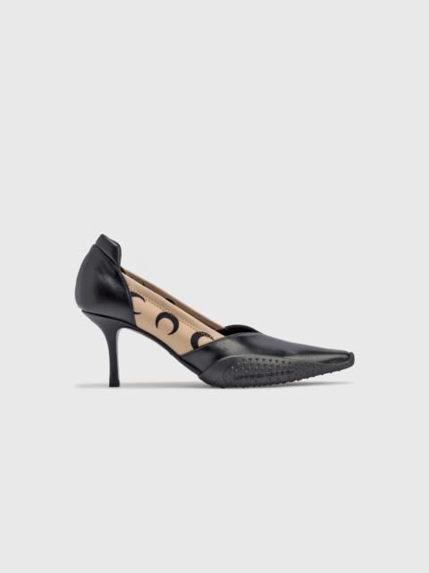 Marine Serre 80mm crescent moon-print pumps