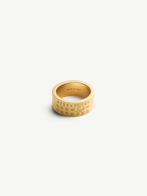 MM6 Maison Margiela Gold numeric ring