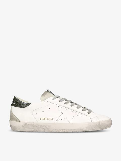 Superstar Bio logo-print low-top faux-leather trainers