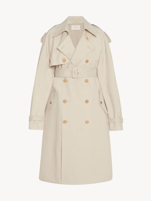The Row June Coat in Cotton and Virgin Wool