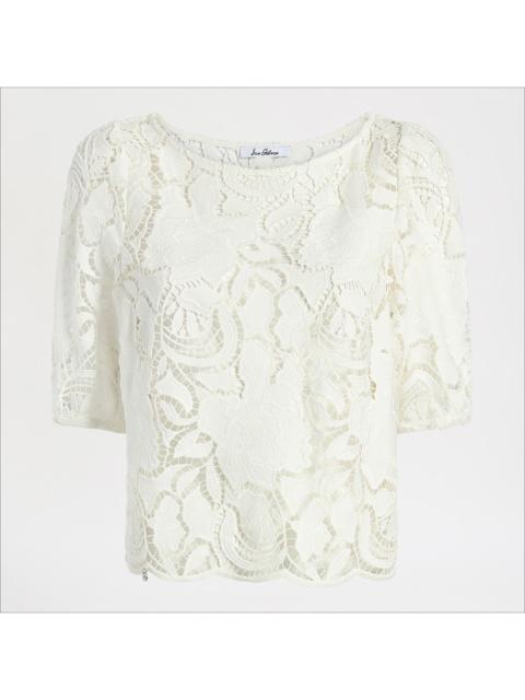 Sam Edelman Lace Short Sleeve Top