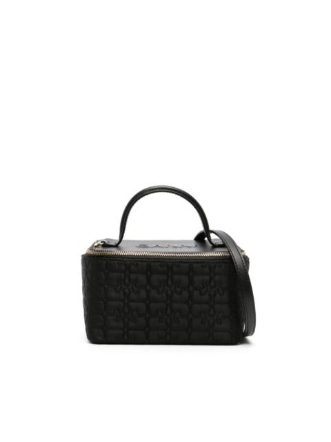 GANNI Butterfly quilted tote bag
