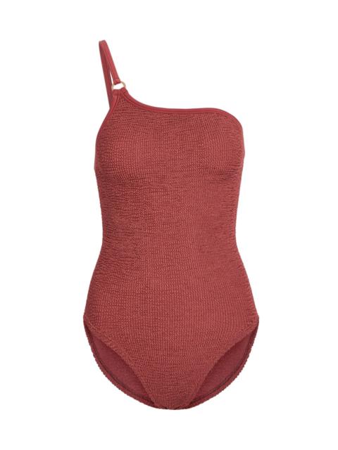 Hunza G Hunza G Clara One-shoulder Crinkle Swimsuit