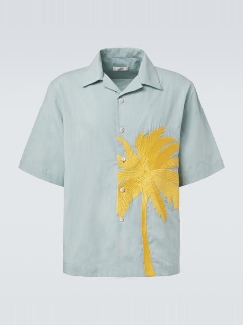COMMAS Embroidered bowling shirt
