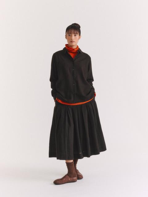 CASEY/CASEY RIVA SKIRT - OPEN WEAVE - DARK BROWN