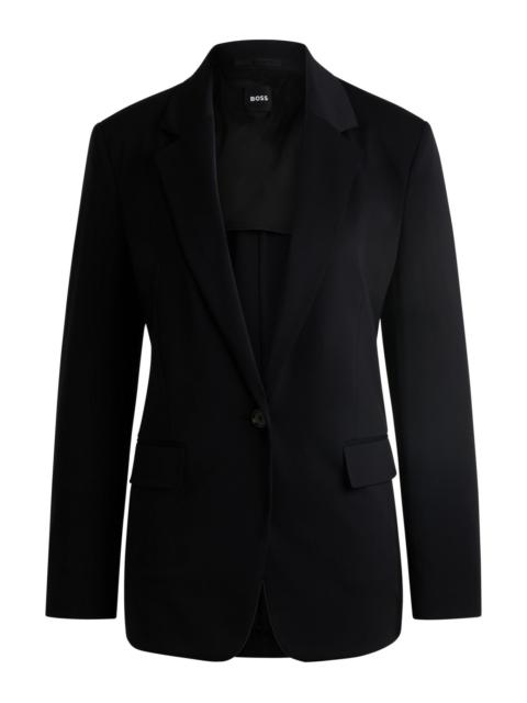 BOSS RELAXED-FIT JACKET IN CREASE-RESISTANT STRETCH JERSEY