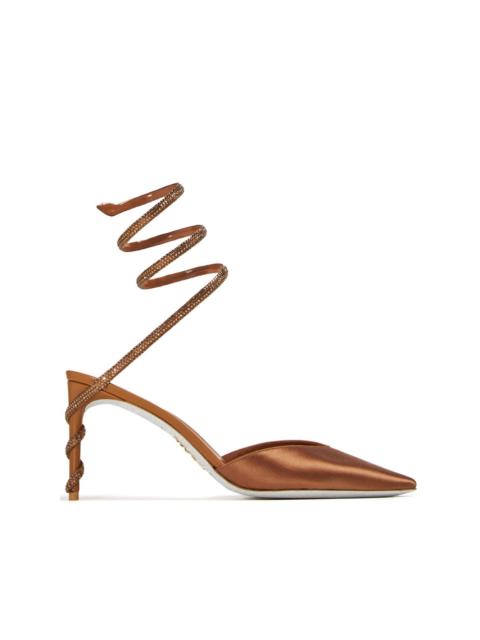 RENE CAOVILLA 80mm satin pumps