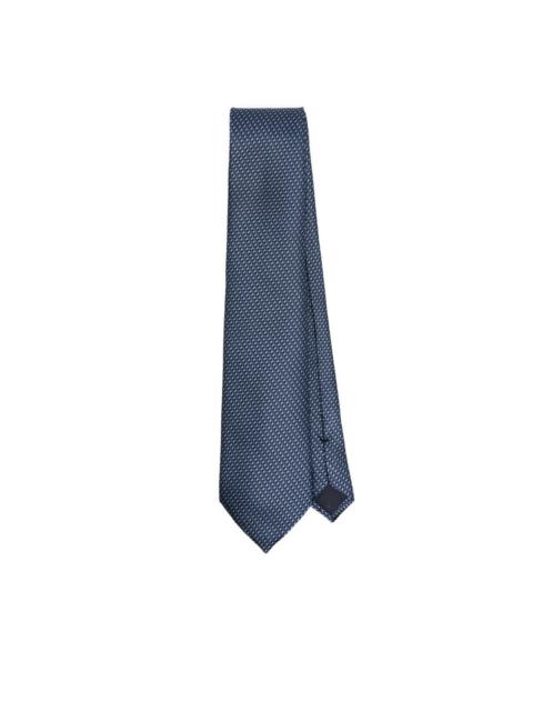 TOM FORD geometric-pattern silk tie