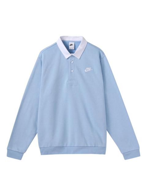 Nike Nike Club Fleece Hoodie Polo Shirt 'Blue' DX0538-479