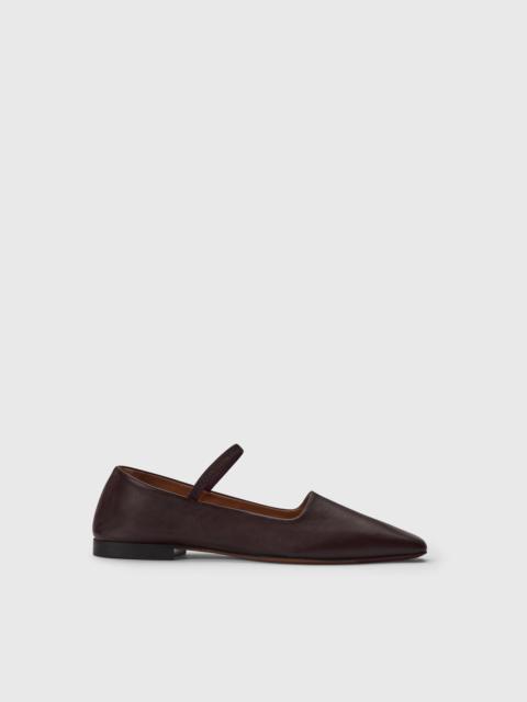 ATP ATELIER Petina Walnut Nappa Mary Jane Flats