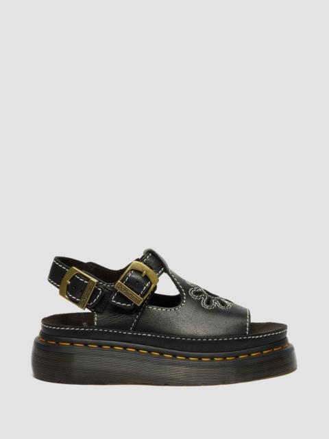 Dr. Martens Dunnet Flower Full Grain Leather Sandals