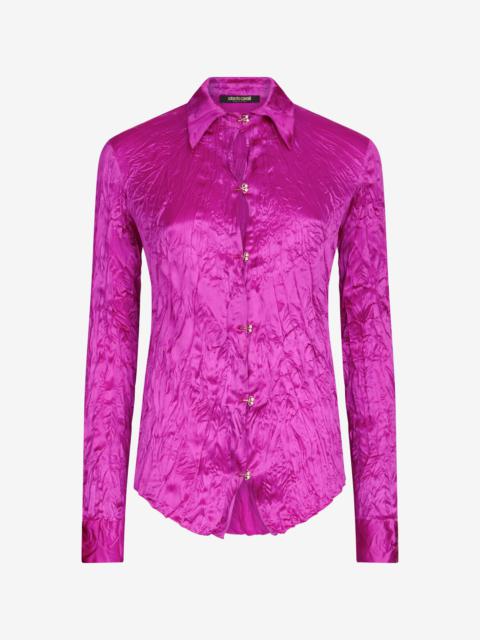 Roberto Cavalli Solid Color Structured Shirt