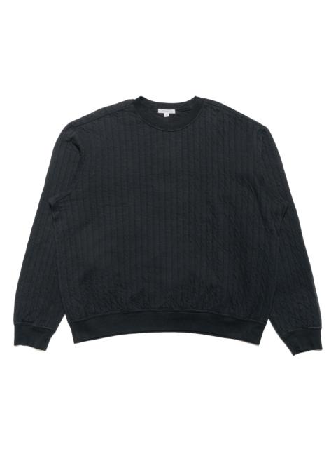 LADY WHITE CO. Quilted Crewneck Anthracite
