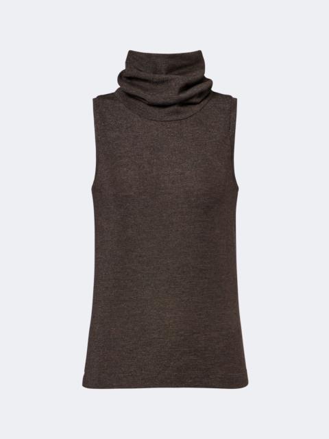 Brunello Cucinelli Wool-blend turtleneck top