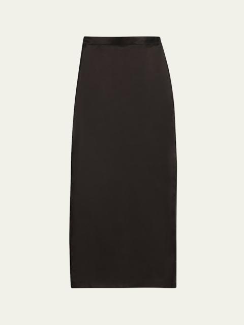 HEIRLOME Ivanna Silk Organza Column Maxi Skirt
