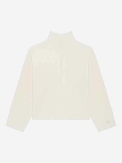 The Kooples WHITE MOCK-NECK SWEATER
