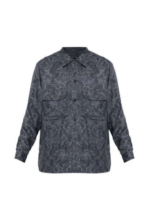 GIORGIO ARMANI geometric-print shirt