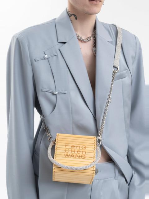 FENG CHEN WANG DIAMONDS SQUARE SMALL BAMBOO BAG