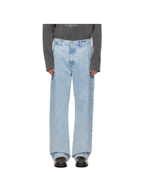 mfpen Blue Straight Cut Jeans