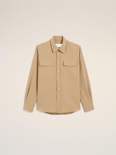 AMI Paris BEIGE WOOL SHIRT