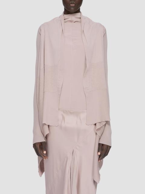 Rick Owens Women's Wool Shawl-Collar Wrap Cardigan - Grape