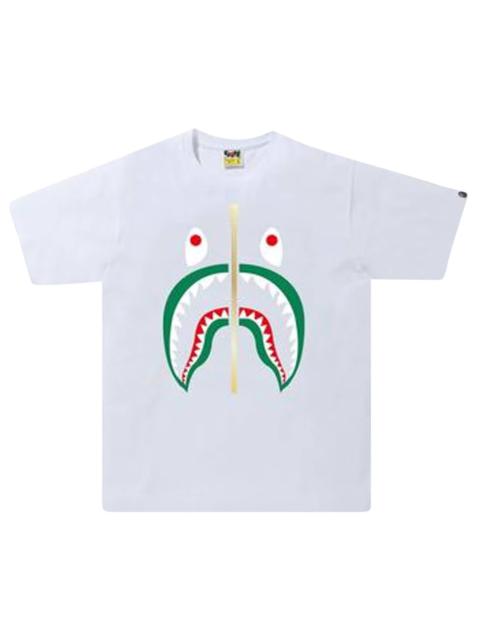 BAPE Colors Shark Tee 'White'