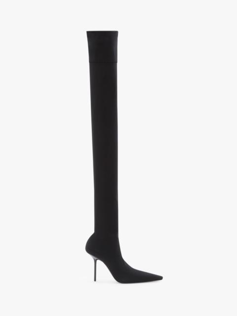 Victoria Beckham Sloan Stiletto Jersey Boot 100 In Black