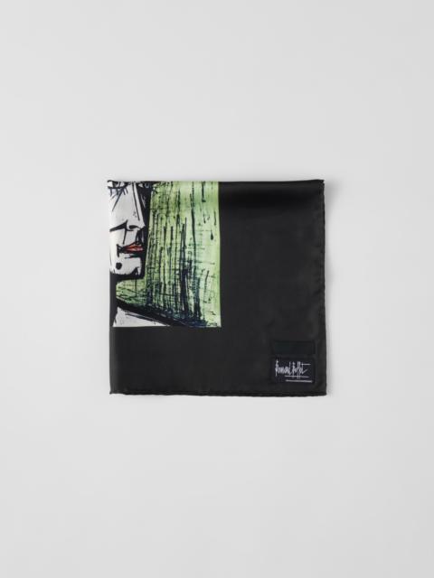 Prada Printed silk twill scarf