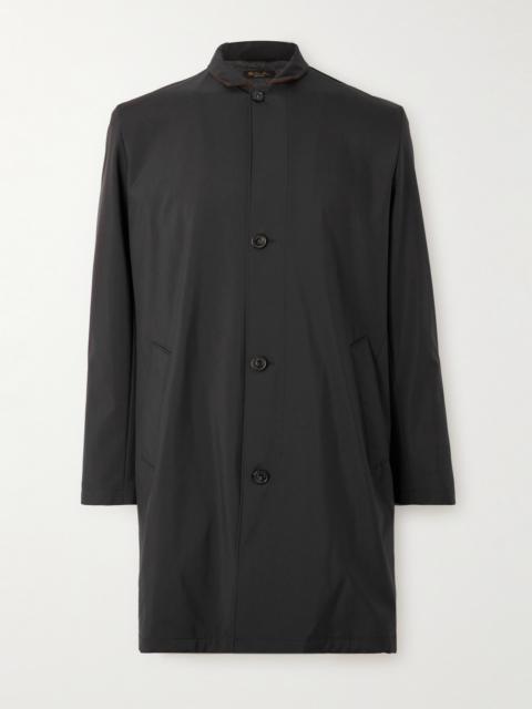 Loro Piana Sebring Windmate Suede-Trimmed Storm System® Shell Car Coat