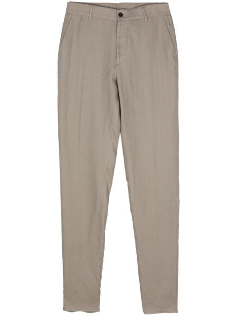 PESERICO linen tapered trousers