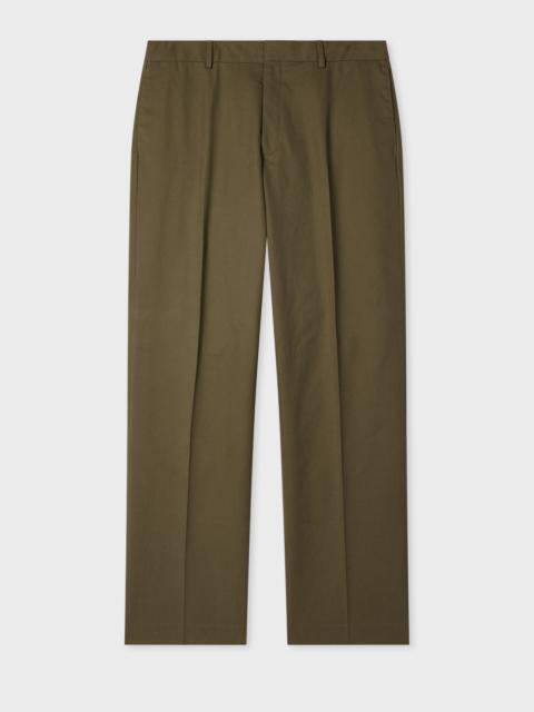 Paul Smith Relaxed-Fit Khaki Cotton-Twill Chinos