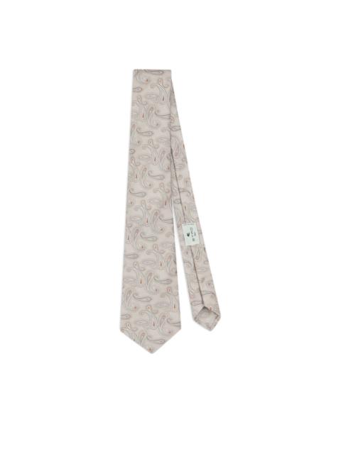 Etro jacquard paisley motif tie