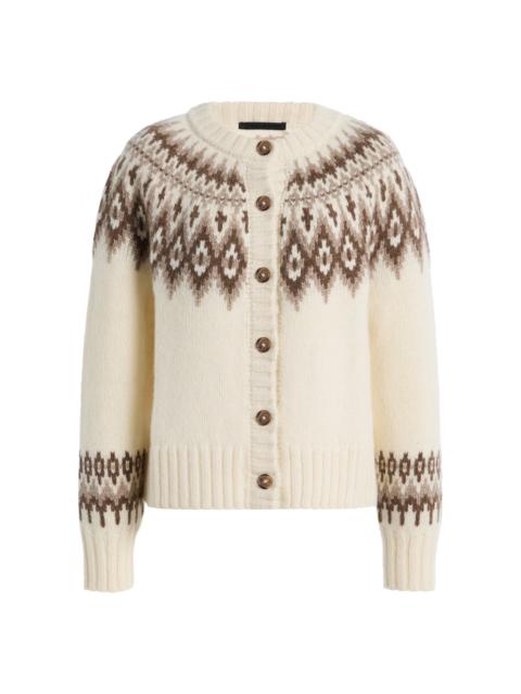 Jenni Kayne Thatcher Alpaca-Blend Cardigan ivory