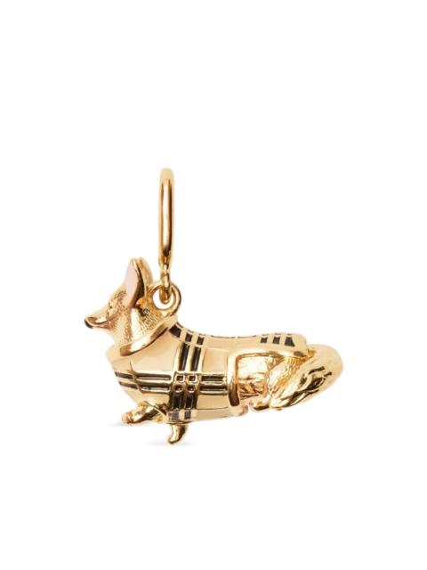 Burberry checked corgi charm