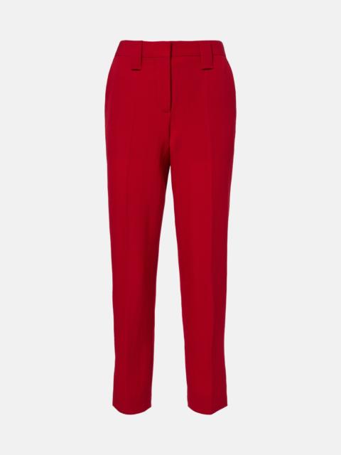 VERSACE Virgin wool slim pants