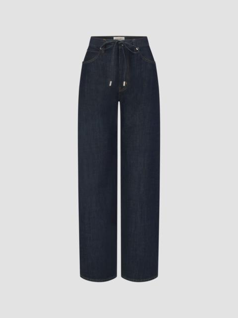 FRAME Women's The Off Duty Drawstring Bow Jeans - Rinse