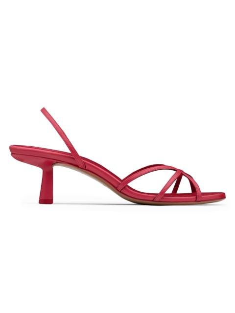 NEOUS Women's Nostalgic Modernism Ibor 55MM Leather Slingback Sandals - Ruby