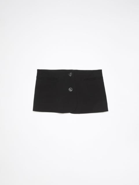 Tailored mini skirt - Black