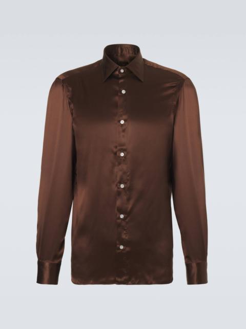 RUBINACCI Silk satin shirt