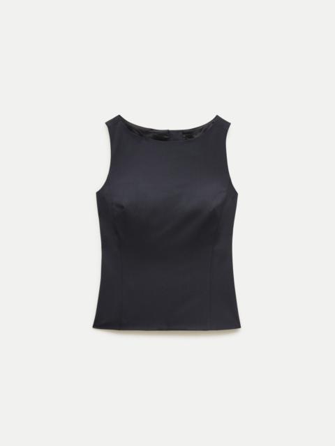 J.CREW Shell top in wool blend