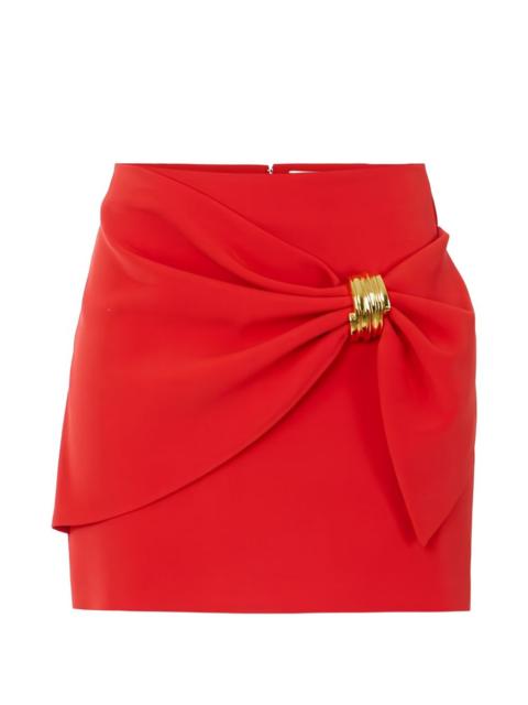 ELISABETTA FRANCHI jewel draped mini skirt