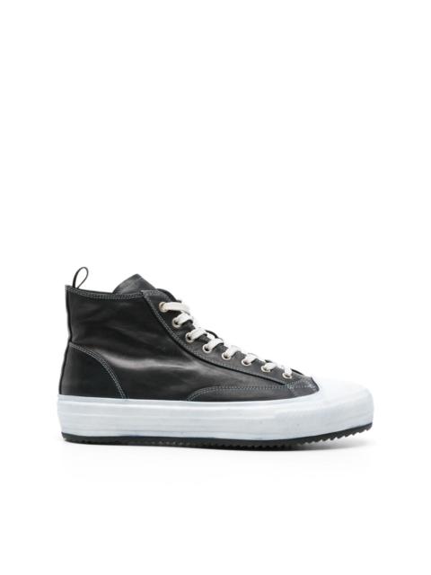 OFFICINE CREATIVE distressed-effect leather sneakers