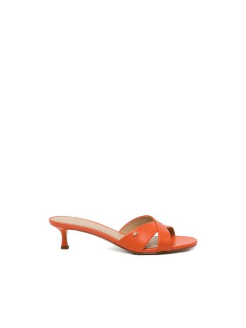 MICHAEL KORS 30mm logo-patched crossover sandals