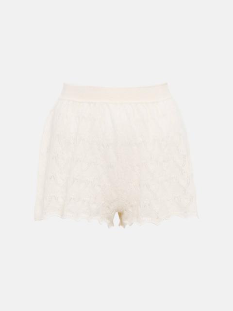 Cashmere and silk shorts