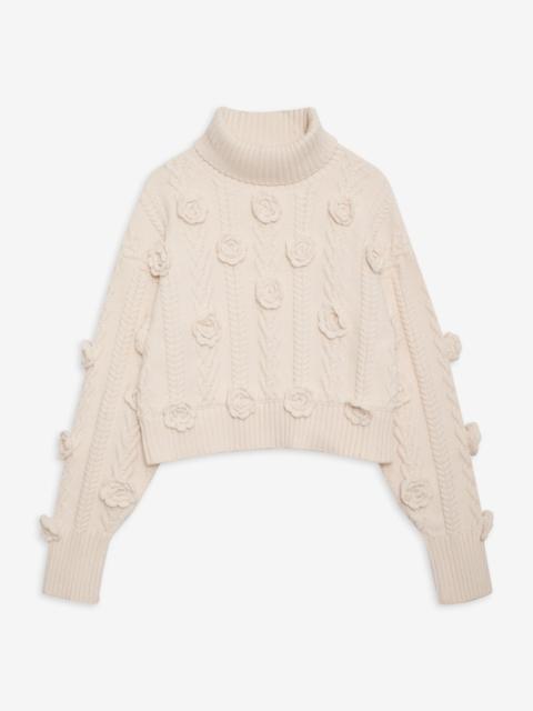 For Love & Lemons Martina Cropped Sweater